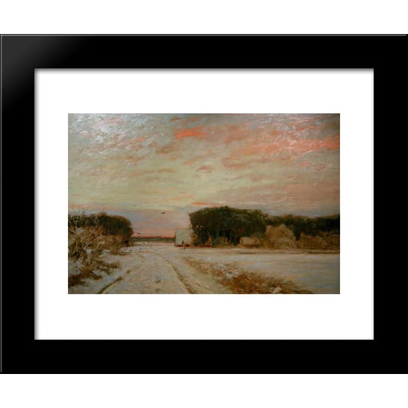 Winter in Worpswede 20x24 Framed Art Print by Hans am Ende