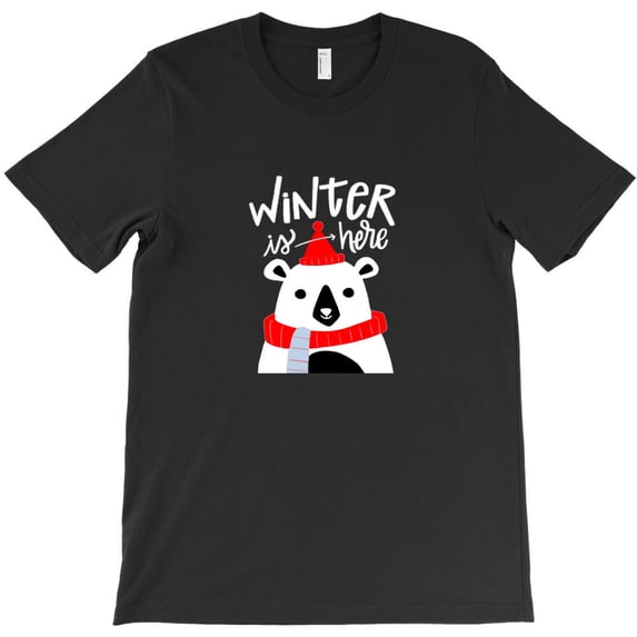 Winter is Here Themed Graphic Design for a Bold and Present Season Vibe - Best Gift G26334 Unisex T-Shirt, Up to Size 5XL