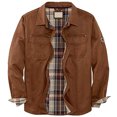 thumbnail image 1 of Winter jackets for Men Men's Long Sleeve Snap Plaid Contrast Color Shirt Jacket, 1 of 3