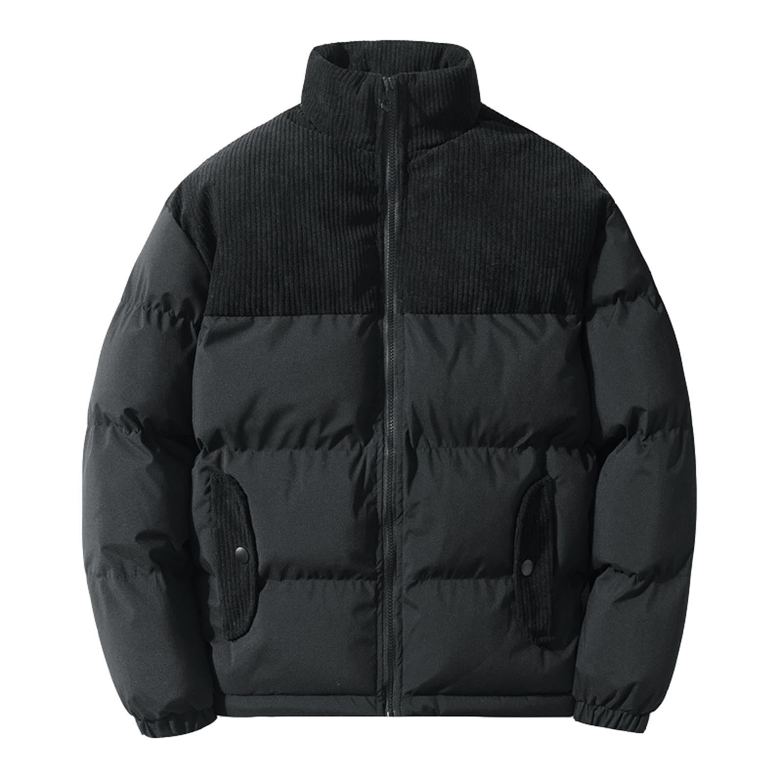 Winter jackets for Men New Men's Stand Collar Coat Winter Fashion Loose ...