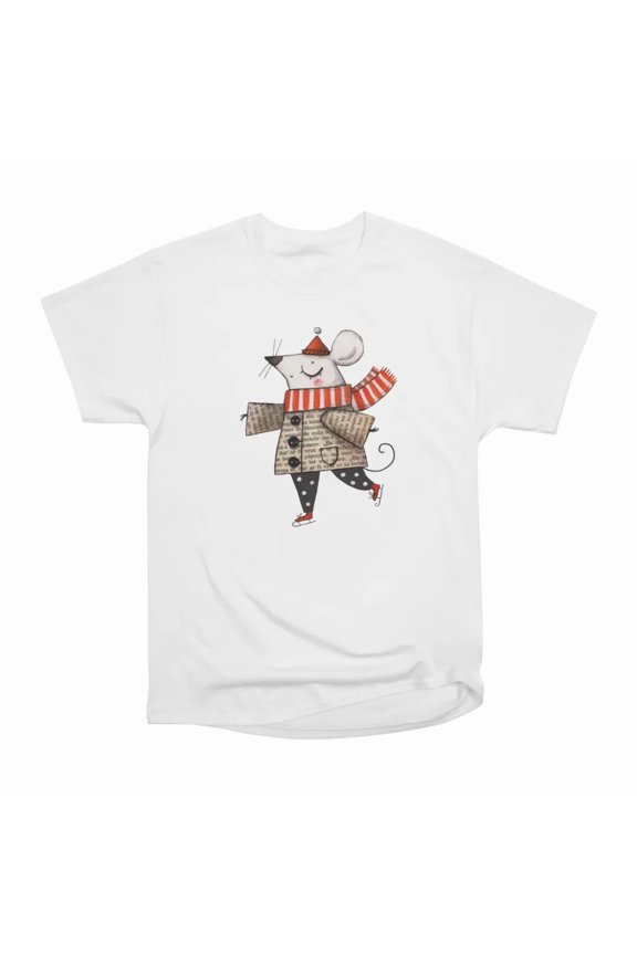Winter mouse T-Shirt Tee Gift For Him Merch For Her Apparel For Friend