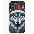 thumbnail image 1 of Winter's Howl A Festive Wolf Holiday Phone Case for iPhone 16 15 14 13 12 11 Pro Max, 1 of 2
