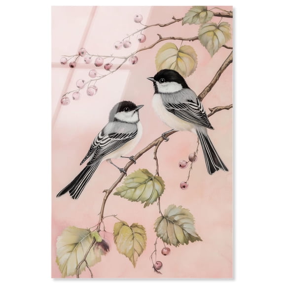 Winter's Tiny Guests Acrylic Natures Art Prints by Art Remedy, Ready to Hang, 10 x 15