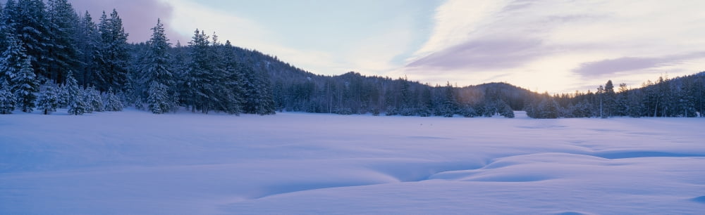 Winter scene Nevada Canvas Art - Panoramic Images (27 x 9)
