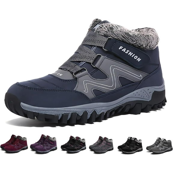 Winter shoes for Women and men - Waterproof shoes with Warm Lining | Anti-Slip Hiking & Work Shoes