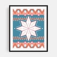 thumbnail image 1 of Winter sweater pattern - Illustration Geometric Pattern Abstract Modern Art Boho Mid-Century Modern Minimalist Black Framed Wall Art Print 16 x 20 inches, 1 of 4
