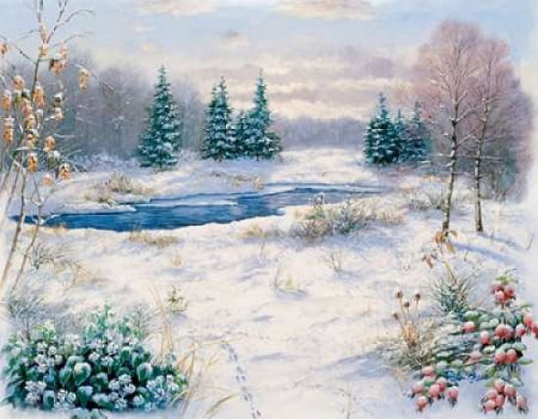 Winter time Canvas Art - Peter Motz (22 x 28)