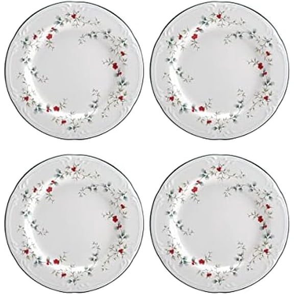 Winterberry 16-Piece Dinnerware Set Scalloped Stoneware