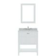 thumbnail image 1 of Winterfell 30" Single Bath Vanity in White with White Marble Top and Round Sink with Matching Mirror, 1 of 2