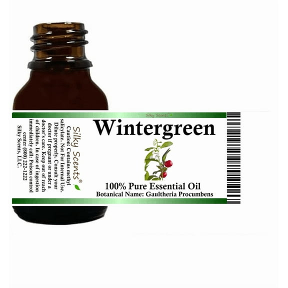 Wintergreen Essential Oil 1 fl oz (30 ml) - 100% Pure and Natural by Silky Scents