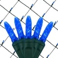 thumbnail image 1 of Wintergreen Lighting 4' x 6' Blue Christmas Net Lights Set, Green Wire, 100 Lights, Indoor-Outdoor, 1 of 4