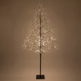 thumbnail image 1 of Wintergreen Lighting 7 ft Black Fairy Light Tree Decor LED Tree Indoor Home Decor with 930 Warm White LED Fairy Lights, 1 of 8