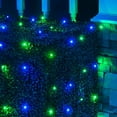 thumbnail image 1 of Wintergreen Lighting Blue/Green LED Net Lights Christmas Net Lights, 100 5mm Lights, 4' x 6' Net, Energy Star Rated, 1 of 5