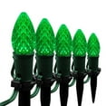 thumbnail image 1 of Wintergreen Lighting C7 Green OptiCore Faceted LED Pathway Light Kit, 50 Lights, 12" Spacing, Green Wire, 50 ft, 1 of 8
