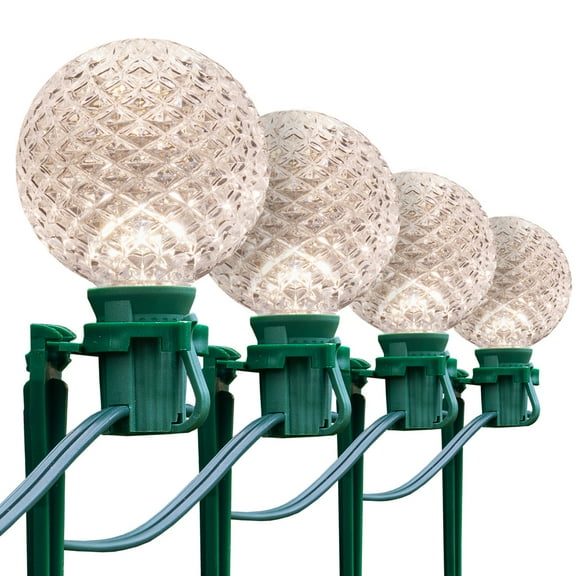 Wintergreen Lighting G50 OptiCore Heavy Duty Shatterproof Warm White LED Pathway Light Kit, 25 Lights, 25 ft