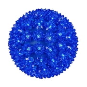 Wintergreen Lighting LED Starlight Sphere, LED Light Ball Sphere Light, Christmas Light Ball, Christmas Decoration 120 Lights, 7.5", Blue