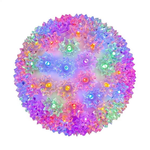 Wintergreen Lighting LED Starlight Sphere, LED Light Ball Sphere Light, Christmas Light Ball, Christmas Decoration (120 Lights, 7.5", Multicolor)