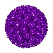 Wintergreen Lighting LED Starlight Sphere, LED Light Ball Sphere Light, Christmas Light Ball, Christmas Decoration 120 Lights, 7.5, Purple