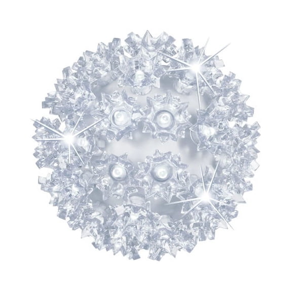 Wintergreen Lighting LED Starlight Sphere, LED Light Ball Sphere Light, Christmas Light Ball, Christmas Decoration (70 Twinkle Lights, 6", Cool White)