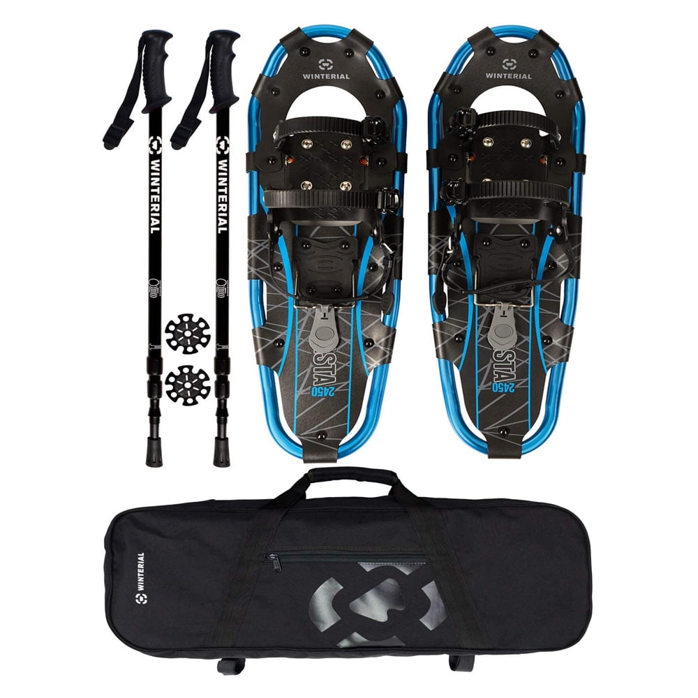 Winterial Shasta 25 Inch Lightweight Aluminum Terrain Snowshoes with