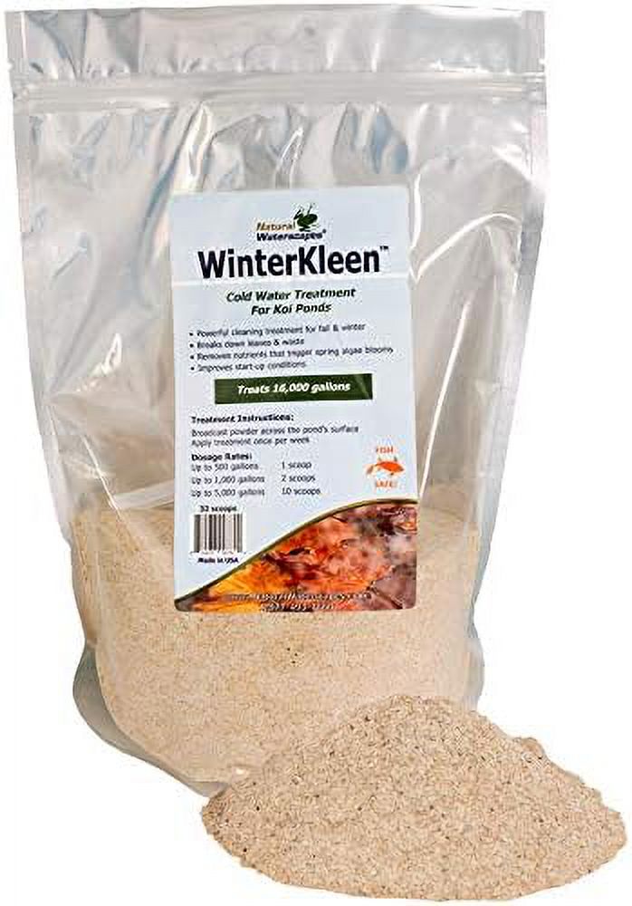 Winterkleen Fall Winter Bacteria For Ponds Koi Pond Winterizer, Leaf Digester, Cleaner
