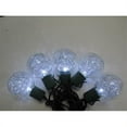 thumbnail image 1 of Winterland S-10G40TNPW-12G G40 Silver Tinsel- 10 Pure White 5 mm. LED Green Wire Stackable Plug, 1 of 1