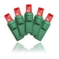 thumbnail image 1 of Winterland S-35MMRE-4G 5 mm. Conical Red LED Light Set With In-Line Rectifer On Green Wire, 1 of 1
