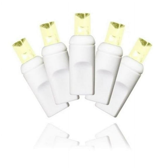 Winterland S-35MMWW-4W 35 Count Standard Grade 5 mm. Conical Warm White LED Light Set