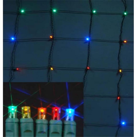 Winterland S-4X6MM5M-NG Led Multi Colored Net Light- 4 x 6
