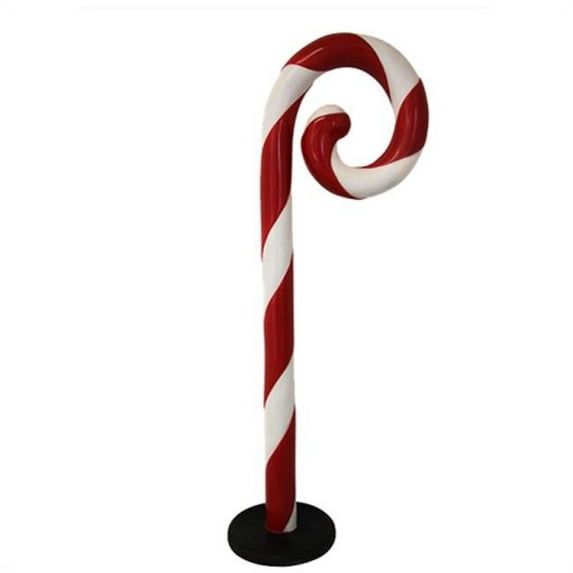 Winterland WL-CNDYCN-SW-5B 5 ft. Tall Swirled Candy Cane With Base To Stand