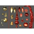 thumbnail image 1 of Winterland WL-ORNKIT-102-GO-RE Red And Gold Ornament Set, 1 of 1