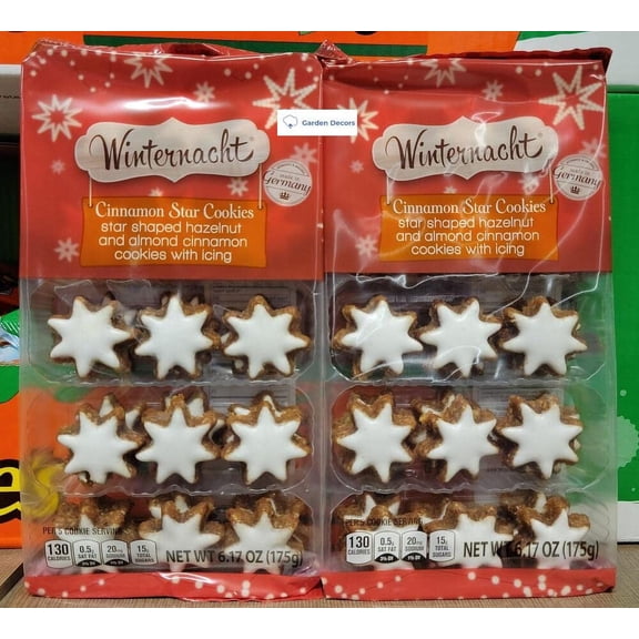Winternacht Cinnamon Star Cookies DNF26.17oz 175g (Two Bags)