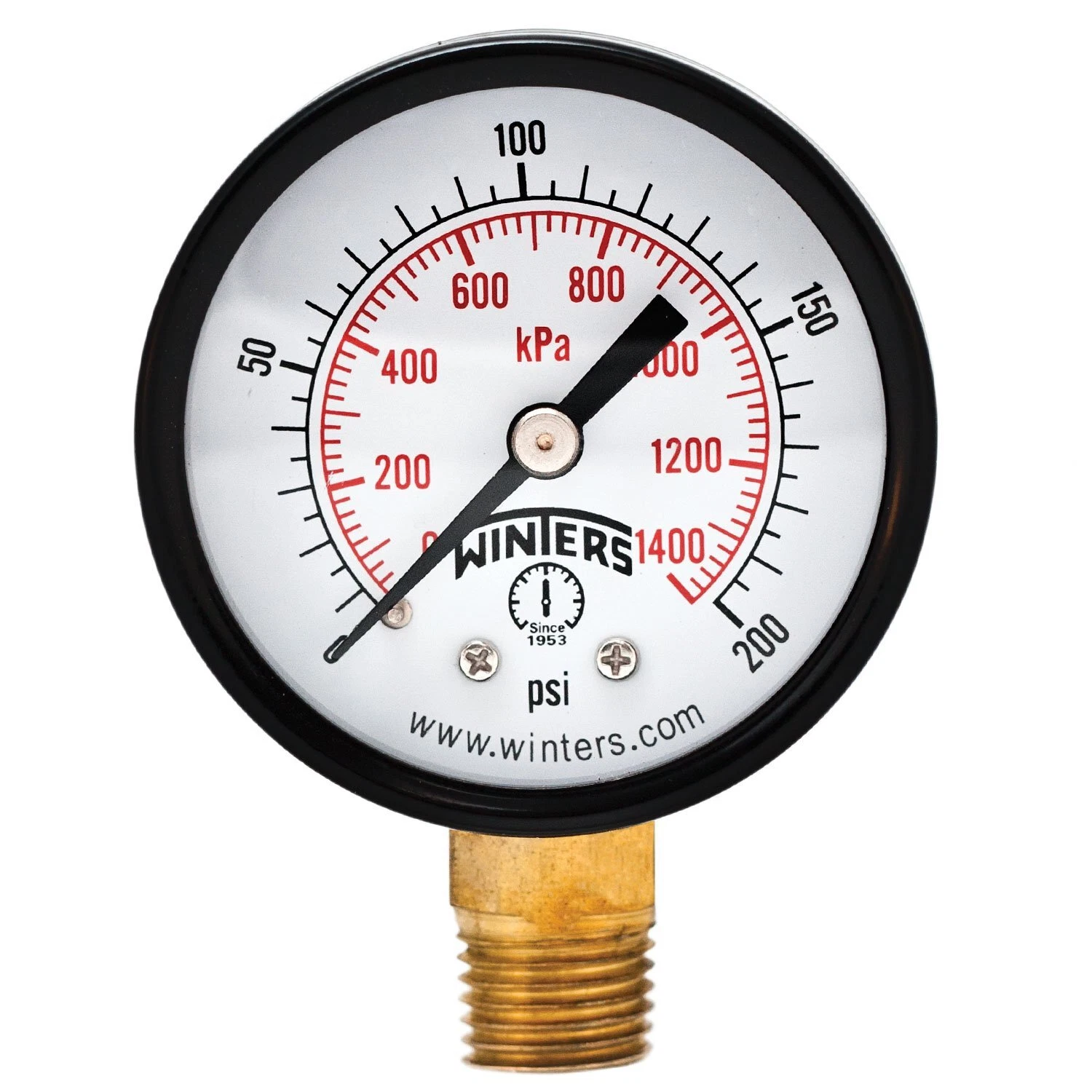 Winters 2 Inch Dial Size, Multi Function Economy Utility Dry Pressure Gauge,