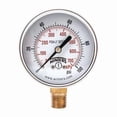 thumbnail image 1 of Lead-Free Pressure Gauge, 0 to 600 psi, 2 1/2 in Dial, 1/4 in NPT, Bottom Location PEM218LF, 1 of 1