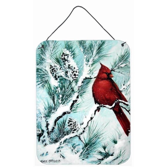 Winters Glory Redbird 1 Northern Cardinal Wall and Door Hanging Prints