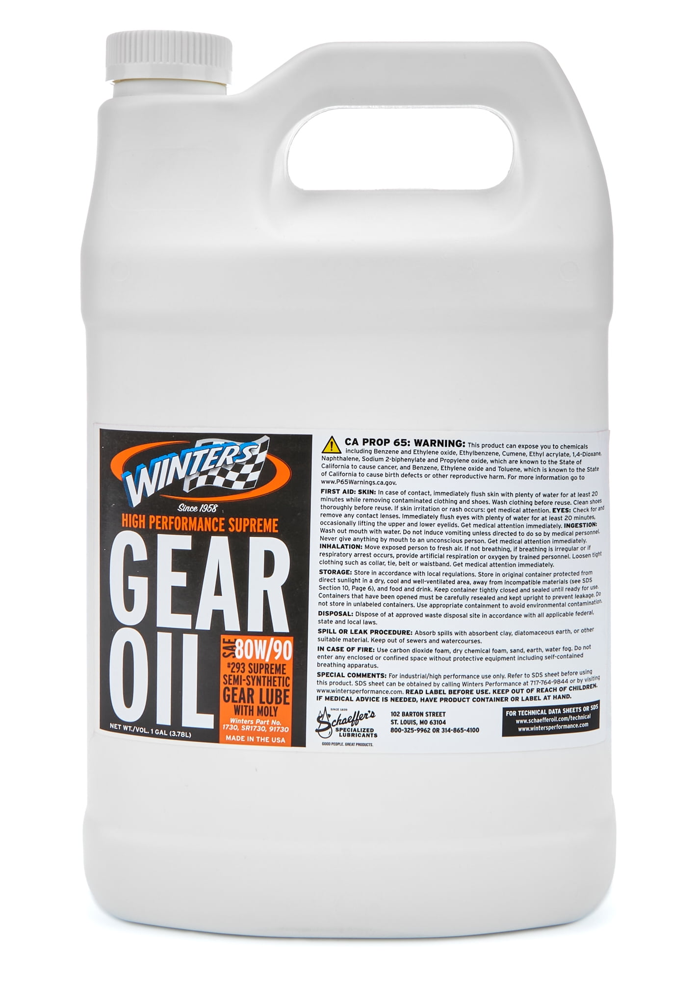 Winters Rear End Lube w/Moly 1730 Winters Rear End Lube w/Moly 1730