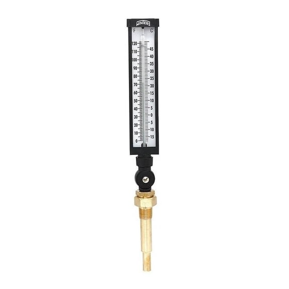 Winters Thermometer, Analog, -40-110 deg, 3/4in NPT TIM104ALF.