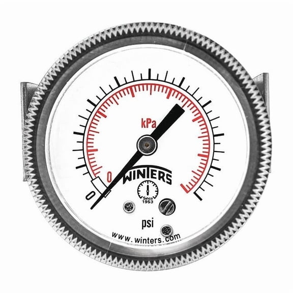 Winters Vacuum Gauge,2-1/2" Dial Size,Black P9U901431UC