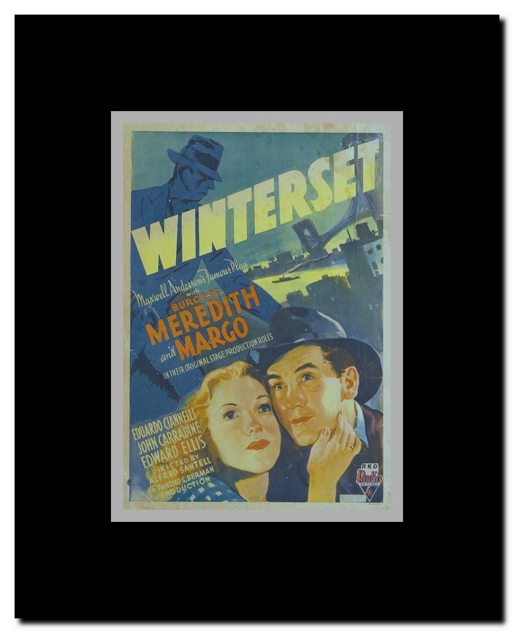Winterset Framed Movie Poster