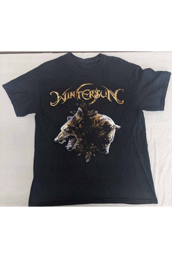 Wintersun Forest Seasons Wolves Shirt Classic Black Unisex S-5XL E1931