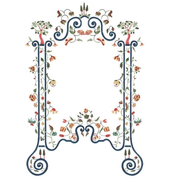 Winterthur Cecil Bedroom Panel Wall Stencil SKU #W032 by Designer Stencils