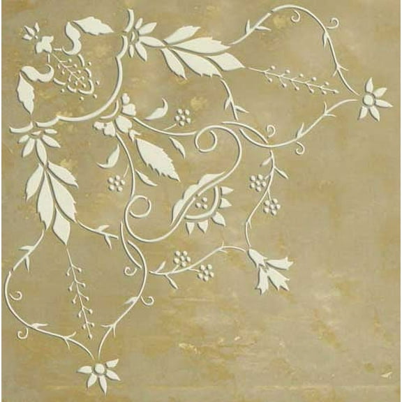 Winterthur Embossed Philadelphia Corner Wall Stencil SKU #W031E by Designer Stencils