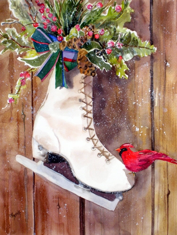 Wintertime Ice Skate Canvas Art - Kay Smith (22 x 28)
