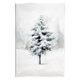 thumbnail image 1 of Wintery Snow Tree Scene Holiday Graphic Art Unframed Art Print Wall Art, 1 of 6