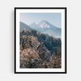 thumbnail image 1 of Wintery Watzmann - Schönau am Königssee Bayern Deutschland Photography Mountain Winter Snow Nature Scenic Landscape Forest Black Framed Wall Art Print 12 x 16 inches, 1 of 3