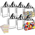 thumbnail image 1 of Wintfarm 7pcs Toy Storage Bags with Handle and Zips,Pvc Clear Toiletry Storage Bags, 11.8 * 8.6 * 3.9inch Waterproof Toy Storage Organizer, Clear Tote Bag for Building Blocks,Kids Small Plush Toys, 1 of 7
