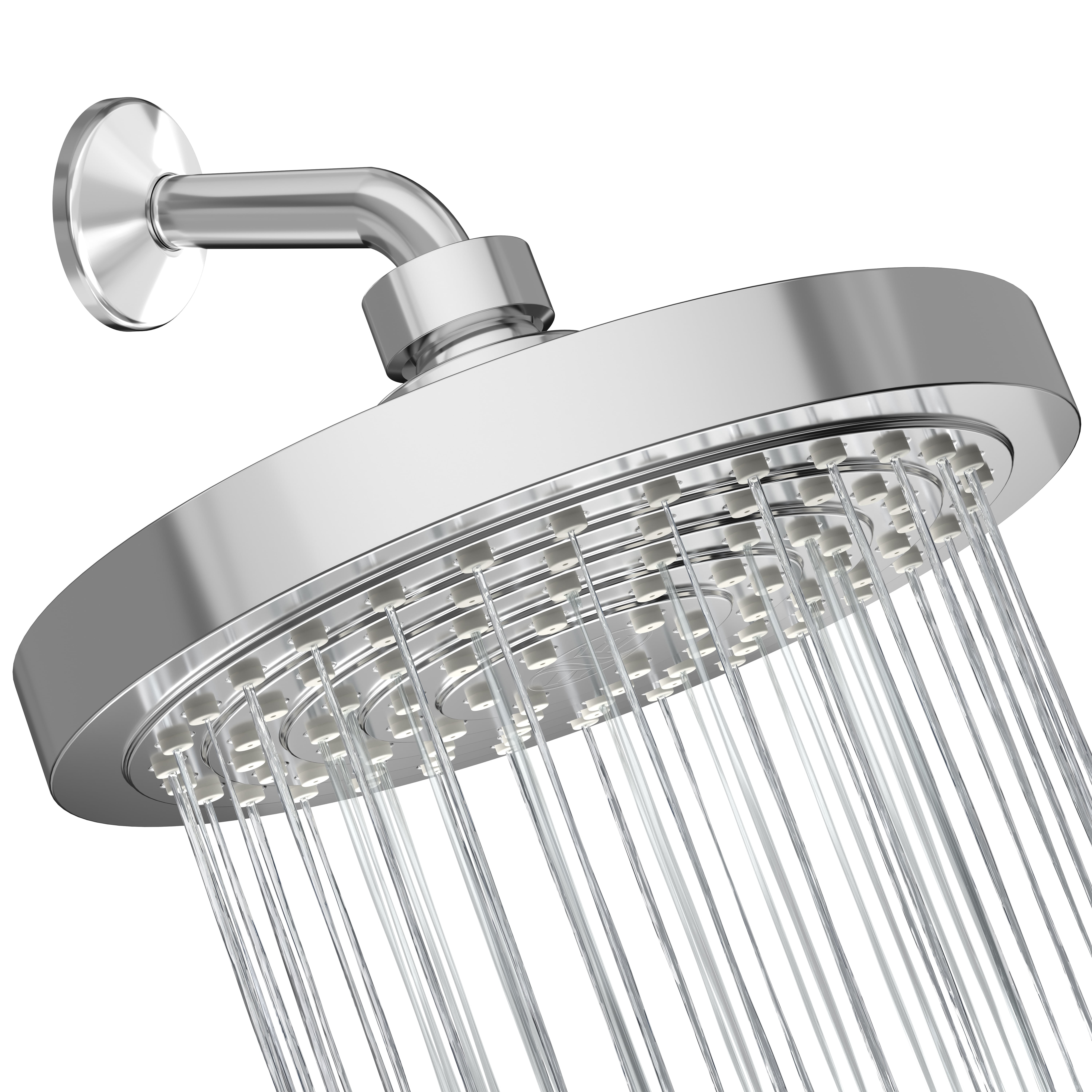 Winthorpe Conservation Rain Shower Head - Chrome - High Pressure 1.8 GPM Low Flow Rate - Water Saving