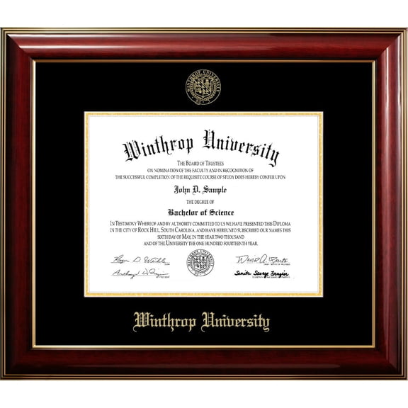 Winthrop University Classic Diploma Frame