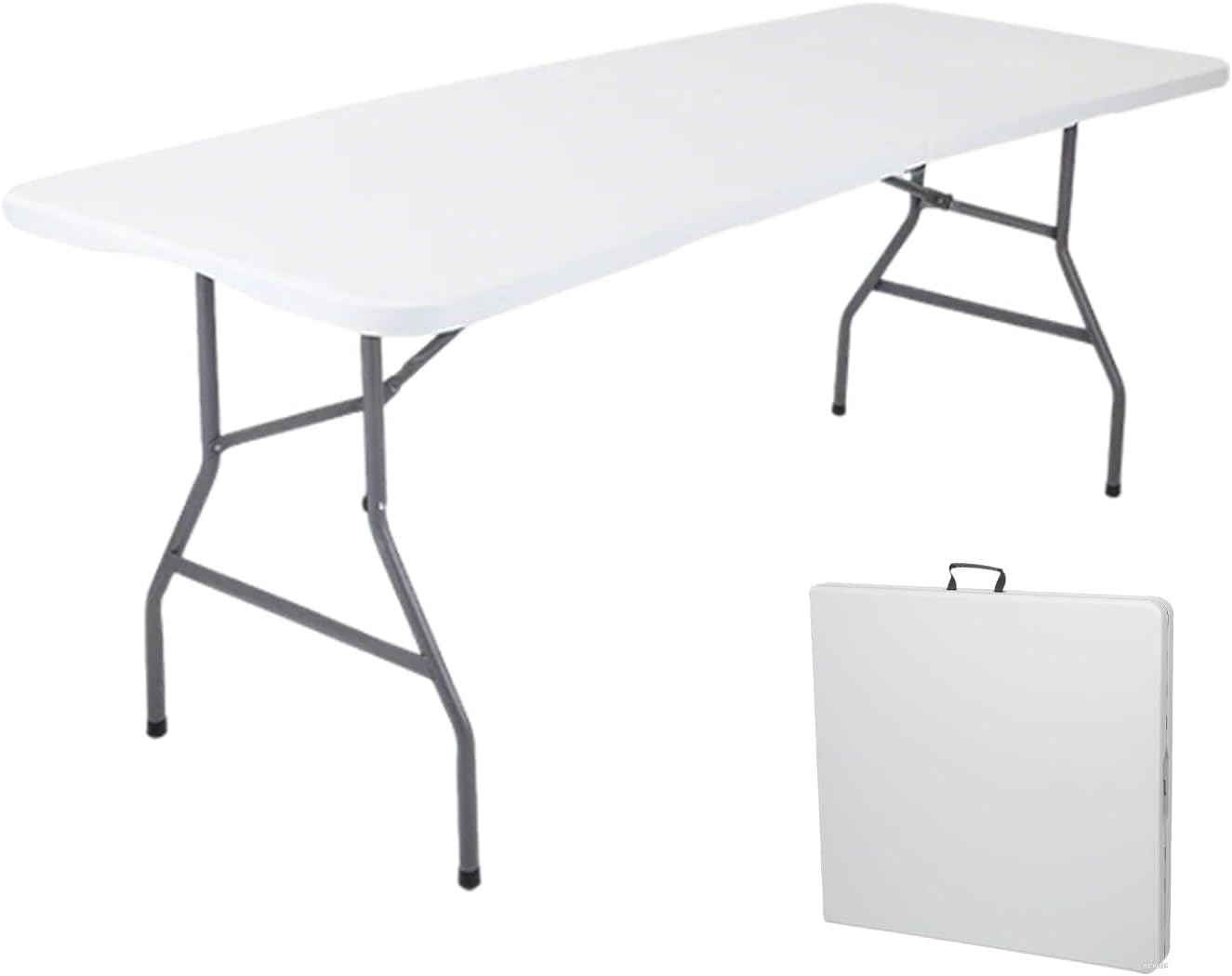 Wintline 6 Feet Folding Table,Portable Plastic Foldable Table with ...
