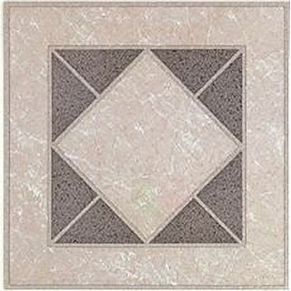 Winton Self-Adhesive Vinyl Floor Tile, Steel And Dove Gray, 12X12 In., 1.1 Mm